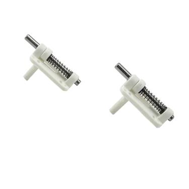 Imagem de URIMPAVIDO 2PCS Model Airplane Canopy Hatch Lock Latch for RC Plane Helicopter Aircraft Hatch Door Cockpit Cover Fixed Accessories (23.5x13x8mm White)