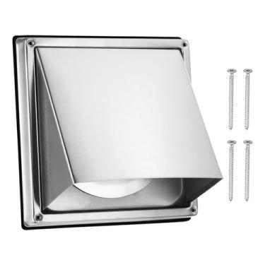 Imagem de PATIKIL Tampa de ventilação do secador, 12 cm, exaustor externo de aço inoxidável 304, com aba sem retorno, para cozinha, banheiro, casa, ao ar livre