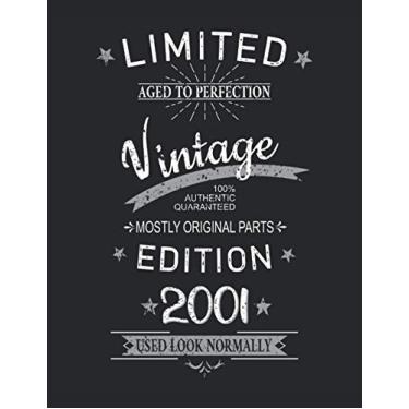 Imagem de 20th Birthday Limited 20 Years Edition 2001 Graphic Deko Vintage: PUZZLE BOOK - Funny retro birthday present, gift idea - A4 (8. 5x11) - 101 pages - ... sketch, planner, birthday, vintage, saying