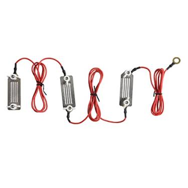 Imagem de JBTOZIUY Polytape de Cerca Elétrica para Polytape para Conector Energizador com Placas de Fio e Fita para Conexão de Cerca Elétrica (3 Placas de Fita + 3 Fios)