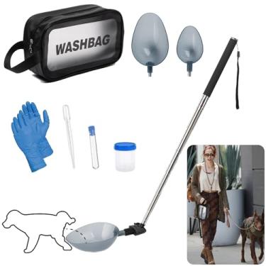 Imagem de XGKHOM Coletor de urina para cães, coletor de amostras de urina de cachorro estendido de 106 cm para veterinários, coletor telescópico de urina para cães e gatos pequenos e grandes