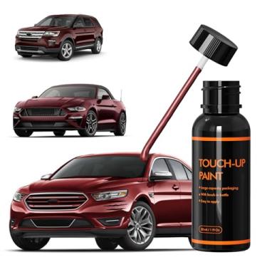 Imagem de XTryfun R3 Tinta de retoque de veludo vinho para Ford, kit de reparo de arranhões de pintura de carro DIY, tintas automotivas, reparo rápido e fácil de arranhar para Mustang/Taurus/Explorer/Expedição