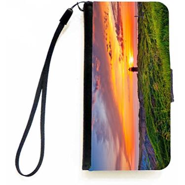 Imagem de Rikki Knight Capa tipo carteira flip com aba magnética para iPhone 5c da Lighthouse at Sunset Design com aba magnética