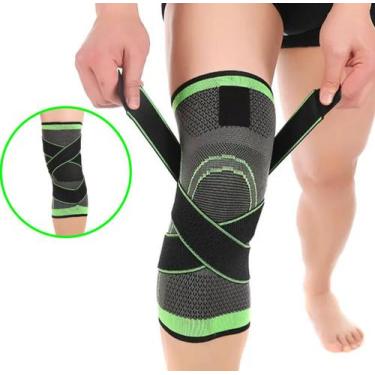 Imagem de Joelheira Tensor Protetora Joelho Ciclismo Alívio Dor - SHOPPING MD, J