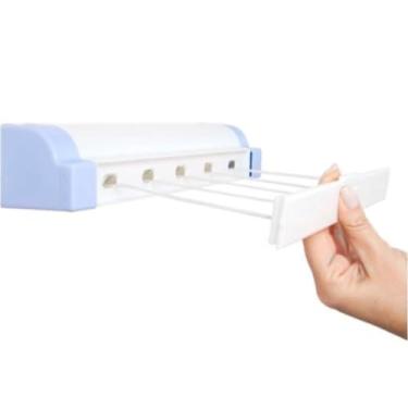 Imagem de Varal Automático Rotoflex 5 Cordas Retrátil (Branco)