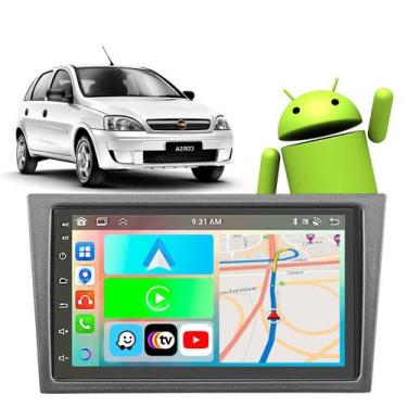 Imagem de Kit Multimidia Android 7 polegadas Corsa 2002 a 2012 CarPlay BT Waze W