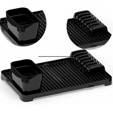 Imagem de Escorredor De Louça e Pratos Flat Modular 6 Pratos Cor Preto - Nitron