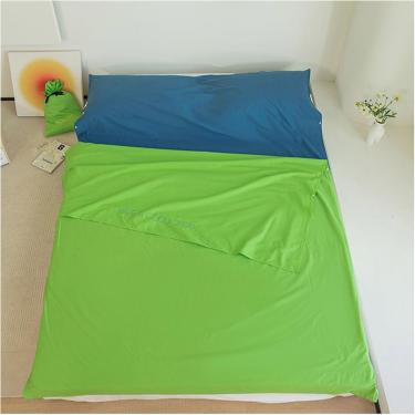 Imagem de Forros de saco de dormir Saco de dormir portátil compacto, folha forrada de saco de dormir de algodão para hotel doméstico, para viagens ao ar livre e acampamento, 9 estilos, C, 80x210cm