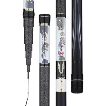 Imagem de Vara de pesca telescópica de 8-18m, 19 tons, 6h, vara de carpa, super leve, super dura, fibra de alto carbono, 9m