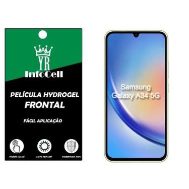 Imagem de Película Gel Hidrogel Hd Anti Impacto Samsung Galaxy A34 - YR InfoCell