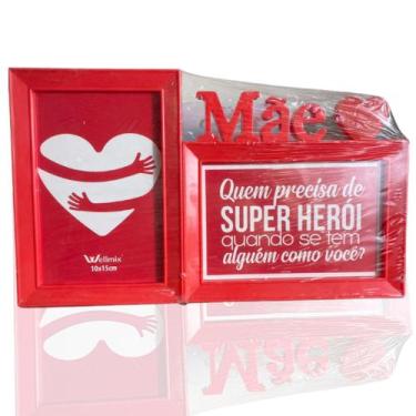 Imagem de Porta - Retrato 2 Fotos Dia Das Mães Presente Especial Painel - wellmi