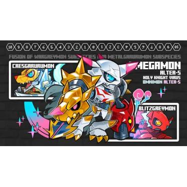 Imagem de Mouse Pad Gamer Digimon Omegamon Alter-S (58cm x 30cm) - Dê Ateliê