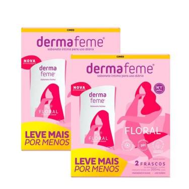 Imagem de Kit c/ 2 Packs - Sabonete Íntimo Dermafeme Floral 200ml - CIMED