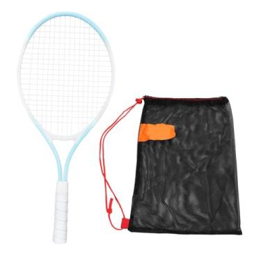 Imagem de Dynwave Raquete de tênis infantil de 21 polegadas de raquete com cordas de malha de cordão de cordas portátil equipamento de tênis portátil strings de alta, Azul