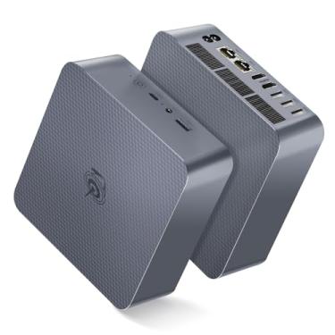 Imagem de Beelink Mini PC EQI12, Intel 12ª geração I7-12650H (10C/16T, até 4,7GHz), mini computador com 24GB LPDDR5 RAM 500G M.2 2280 SSD, tela dupla/WiFi 6/BT5.2/LAN dupla