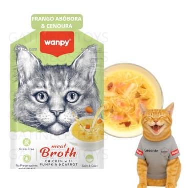 Imagem de Wanpy Sopa Caldinho Para Gatos 50g Frango, Abobóra e Cenoura| Petisco Úmido Natural Tipo Sheba Whiskas Fancy Feast