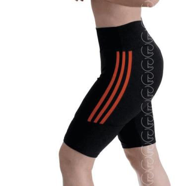 Imagem de Legging Corsário com Bolsos Capri Listras Legging Poliamida PINA - PIN