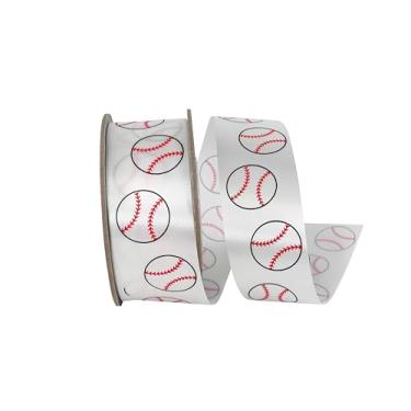 Imagem de Reliant Ribbon Fita de cetim de beisebol Fast Pitch, branca