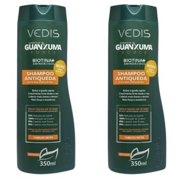 Imagem de Kit 2 Shampoo Guanxuma Cabelos Secos Force Antiqueda - 350ML