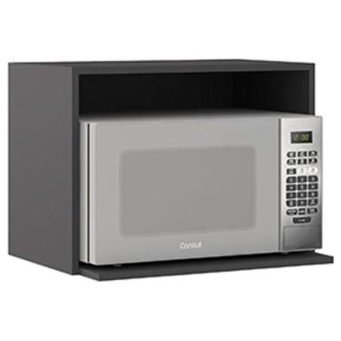 Imagem de Armário Aéreo Nicho Micro-ondas Etna Grafite – Poliman