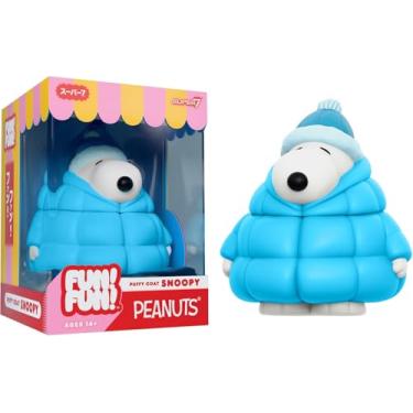 Imagem de Super7 Fun! Fun! Peanuts Snoopy (Puffy Coat) Vinyl Figure - 5" Peanuts Action Figure - Classic Cartoon Fans Collectibles & Retro Toys - Cartoon Model for Collectors & Display Figurine - Comic Strips