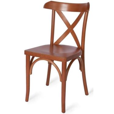 Imagem de Cadeira Francis Selva Madeira Maciça Cozinha Sala Jantar Castanho Mogno