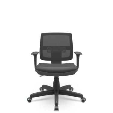 Imagem de Cadeira Brizza Executiva Vinil Preto Pe