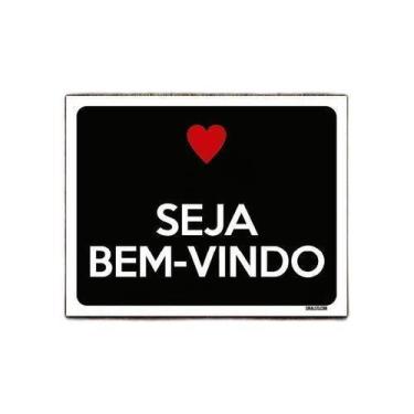 Imagem de Kit 10 Placas Decorativa - Seja Bem Vindo - Sinalizo