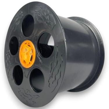 Imagem de Carretilha para Pipa 8 Polegadas (21cm) Plástico Resistente Preto