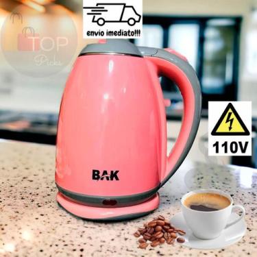 Imagem de Chaleira Elétrica 110V De Inox Premium 1,8 Litros Pink Jarra Elétrica 