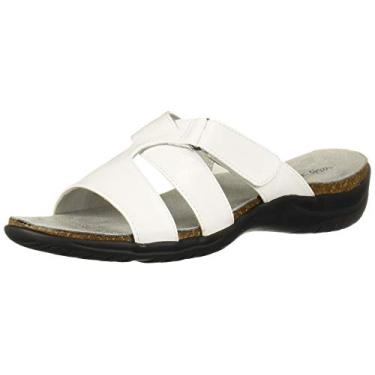 Imagem de Easy Street Sandália feminina casual Frenzy com fecho de velcro, Crocodilo branco, 6.5 Wide
