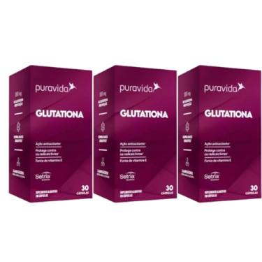 Imagem de 3x Glutationa 30 Cápsulas - PuraVida
