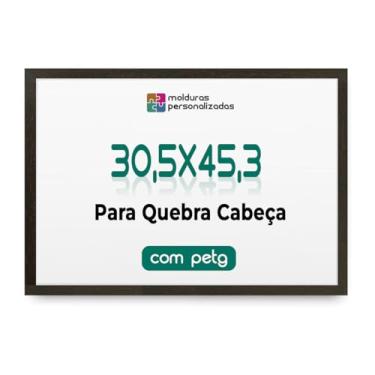 Imagem de Moldura 30,5x45,3 para Quebra Cabeça Puzzle Grow com Proteção Petg (Tabaco)