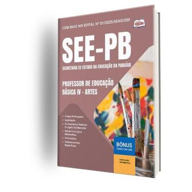 Imagem de Apostila SEE-PB  - Professor de Educação Básica IV - Artes - Apostilas
