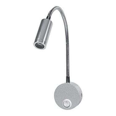 Imagem de Luminária de Parede LED para Leitura de Cabeceira Com Interruptor, 85-265V, Pescoço de Ganso Ajustável para Quarto, Luminária de Parede Moderna para Leitura, Luminária LED Com