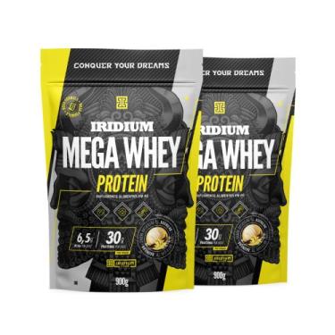 Imagem de Kit 2x Mega Whey Protein 900g - Iridium Labs, Baunilha
