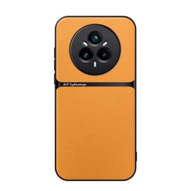 Imagem de Kepuch Capa para Realme 14 Pro 5G Intl - Litchi Grano Case Placa de Metal Embutida - Pornográfico