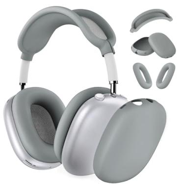 Imagem de Capa de silicone para fones de ouvido AirPods Max, capa de fone de ouvido/capa de fone de ouvido para AirPods Max (USB-C/Lightning) (2024/2020), acessórios protetor de silicone para Apple AirPod Max