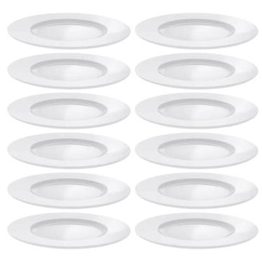 Imagem de Conjunto 12 Pratos Rasos Tramontina Porcelana Branca 27 cm Maria Augusta Mesa Posta