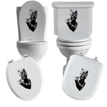 Imagem de Adesivo linha herois 4 vaso sanitário privada caixa acoplada descarga 