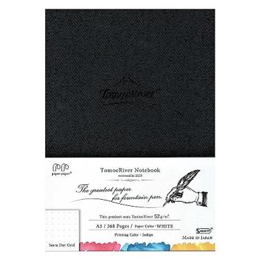 Imagem de Caderno Tomoe River FP (52g/m2) da SANZEN, 15 cm x 21 cm, 368 páginas (184 folhas), capa dura, 5 mm pontilhado, encadernado, branco (SR-A5DBW)