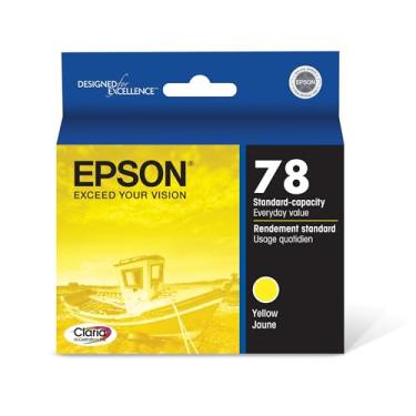 Imagem de EPSON T078 Claria Hi-Definition - Capacidade Padrão de Tinta Amarelo - Cartucho (T078420) para Impressoras Fotográficas Epson Artisan