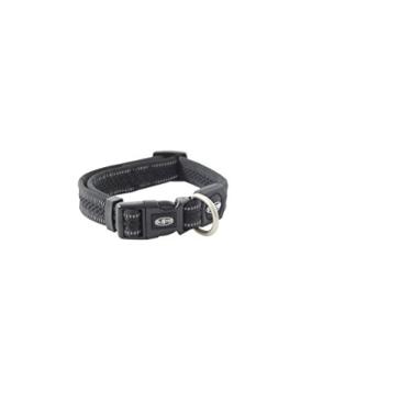 Imagem de Kruuse Coleira para cachorro Buster de malha refletiva ajustável (43-66 cm), grande, preta