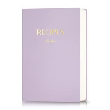 Imagem de hi!SCI Livro de receitas em branco para escrever em suas próprias receitas, caderno de receitas grande com 192 páginas, diário de receitas de capa dura de 17,78 x 25,4 cm para amantes de culinária
