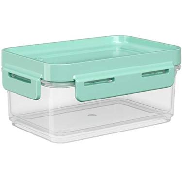 Imagem de Pote Hermético Flap 250 ml, 12,7 x 8,7 x 5,8 cm, Verde Elétrico, Coza, Clear
