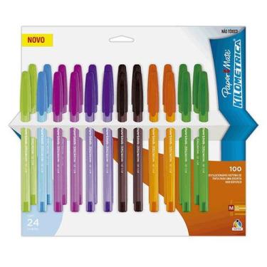 Imagem de Caneta Esferográfica KM 100 Sortidas 1.0mm - 24 unid - Paper Mate - PA