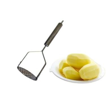 Imagem de Espremedor LimãO De Inox MaciçO Resistente Profissional(- 1 Amassador de Batatas Inox)