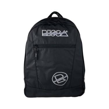 Imagem de Mochila Escolar Juvenil Emborrachada Risca 9078, Preto, 00