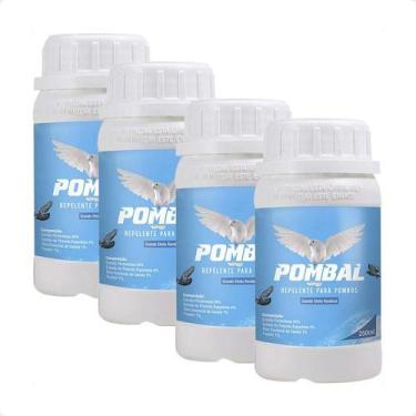 Imagem de 4 Pombal Repelente Para Pombos, Morcegos E Pardal - 250 Ml - Quimiagri