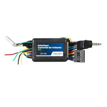Imagem de Interface Para Comando Som Multimídia no Volante Completo Cabos e Central Controle Botão Renault Kwid Clio Sandero Logan Duster Oroch Captur